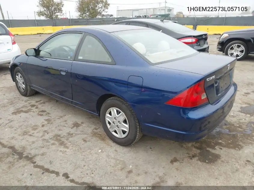 1HGEM22573L057105 2003 Honda Civic Lx