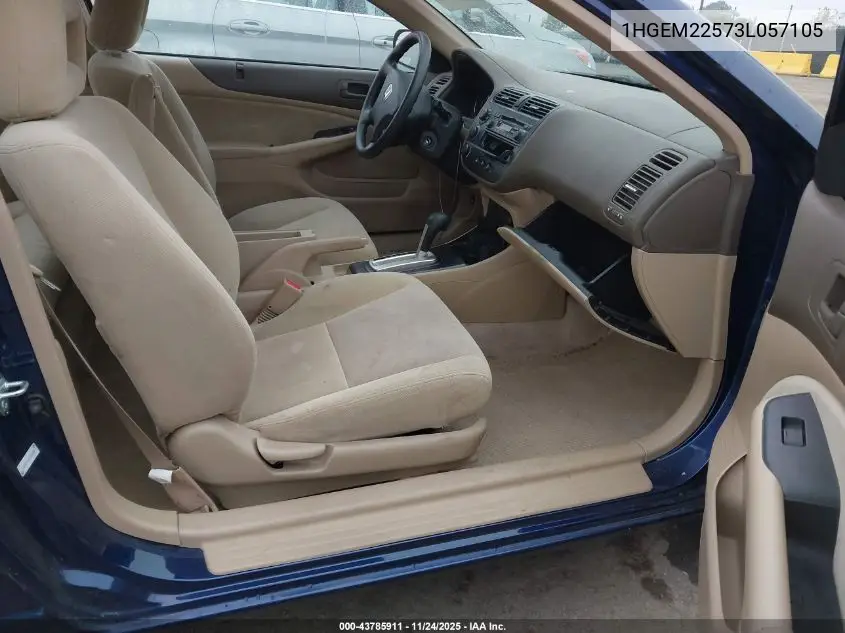 1HGEM22573L057105 2003 Honda Civic Lx
