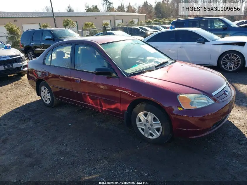 1HGES165X3L009656 2003 Honda Civic Lx