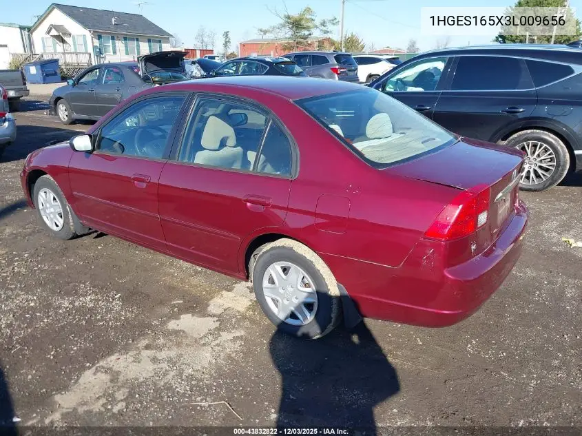 1HGES165X3L009656 2003 Honda Civic Lx