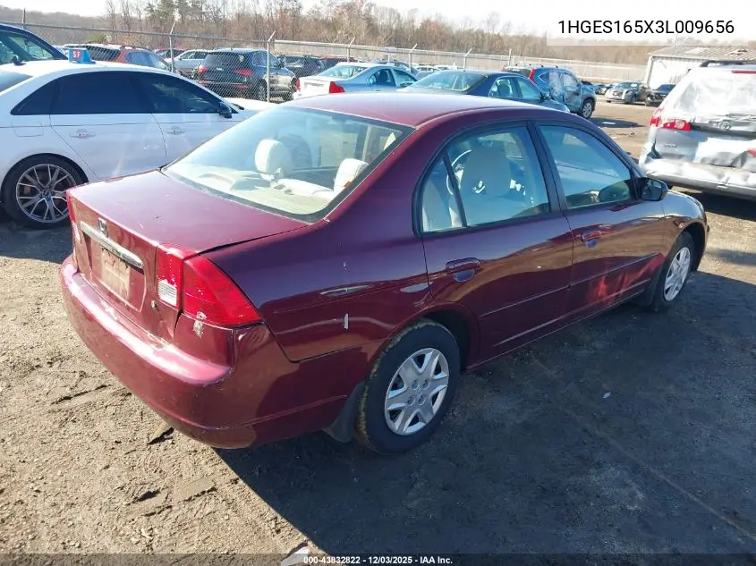 1HGES165X3L009656 2003 Honda Civic Lx