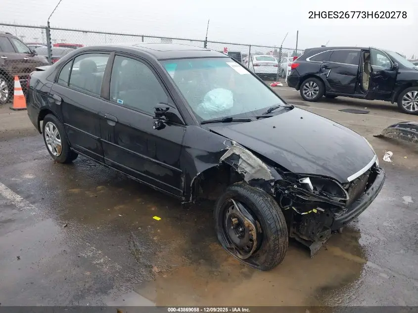 2HGES26773H620278 2003 Honda Civic Ex