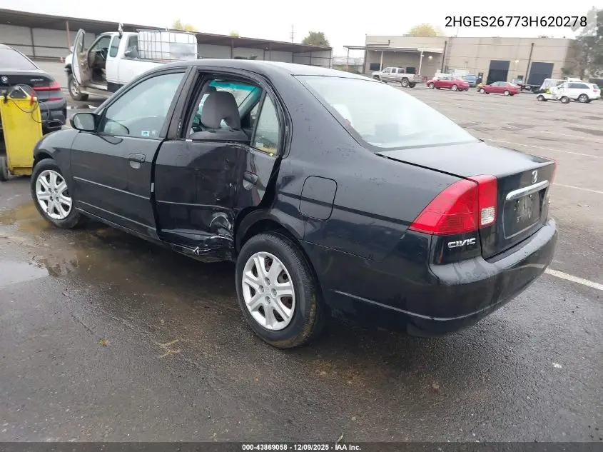 2HGES26773H620278 2003 Honda Civic Ex