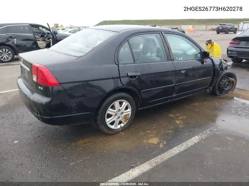 2HGES26773H620278 2003 Honda Civic Ex