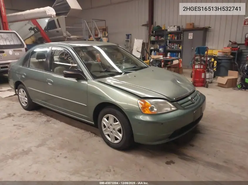 2HGES16513H532741 2003 Honda Civic Lx