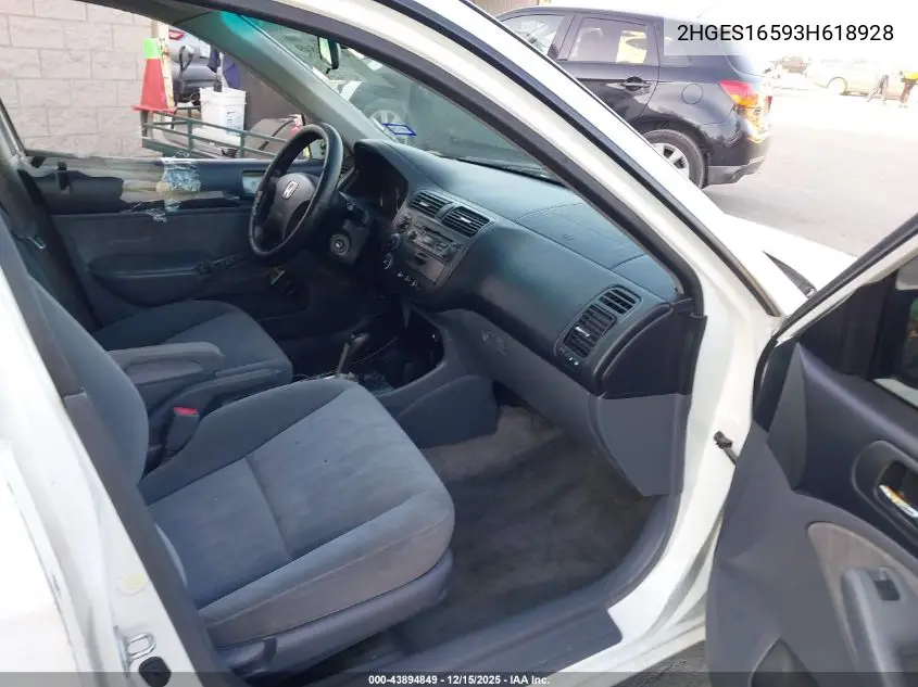 2HGES16593H618928 2003 Honda Civic Lx
