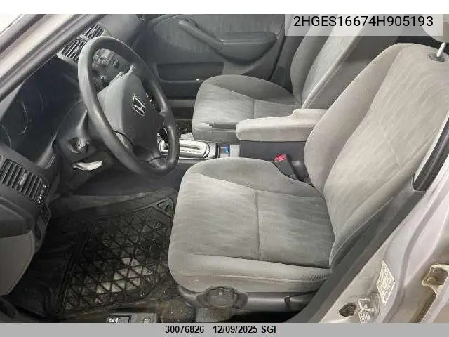 2HGES16674H905193 2004 Honda Civic Lx