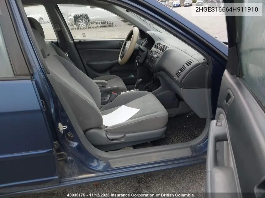 2HGES16664H911910 2004 Honda Civic