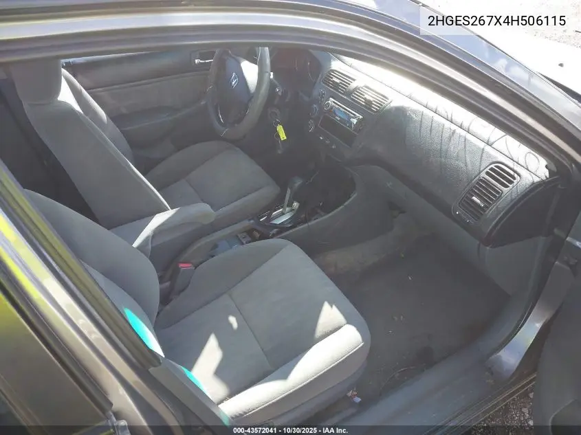 2HGES267X4H506115 2004 Honda Civic Ex