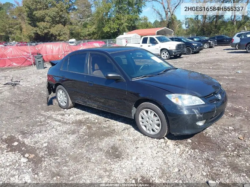 2HGES16584H555337 2004 Honda Civic Lx