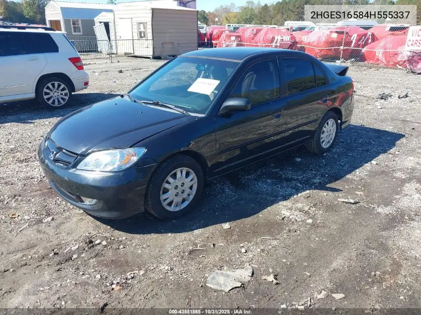 2HGES16584H555337 2004 Honda Civic Lx