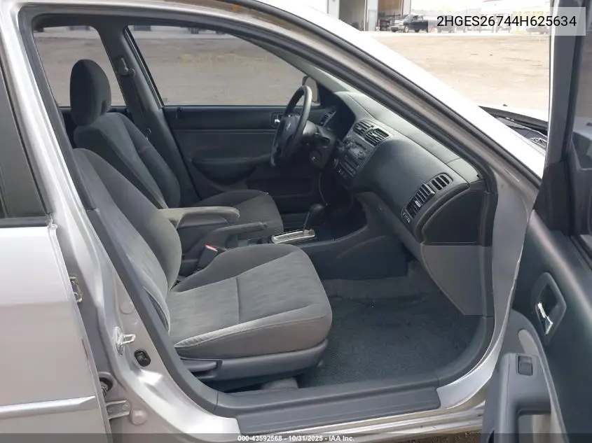 2HGES26744H625634 2004 Honda Civic Ex