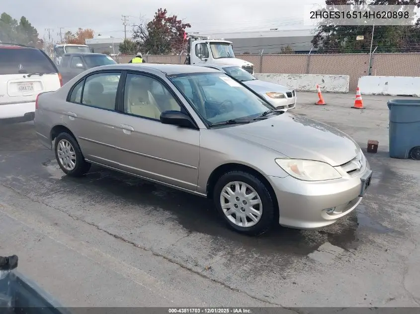 2HGES16514H620898 2004 Honda Civic Lx