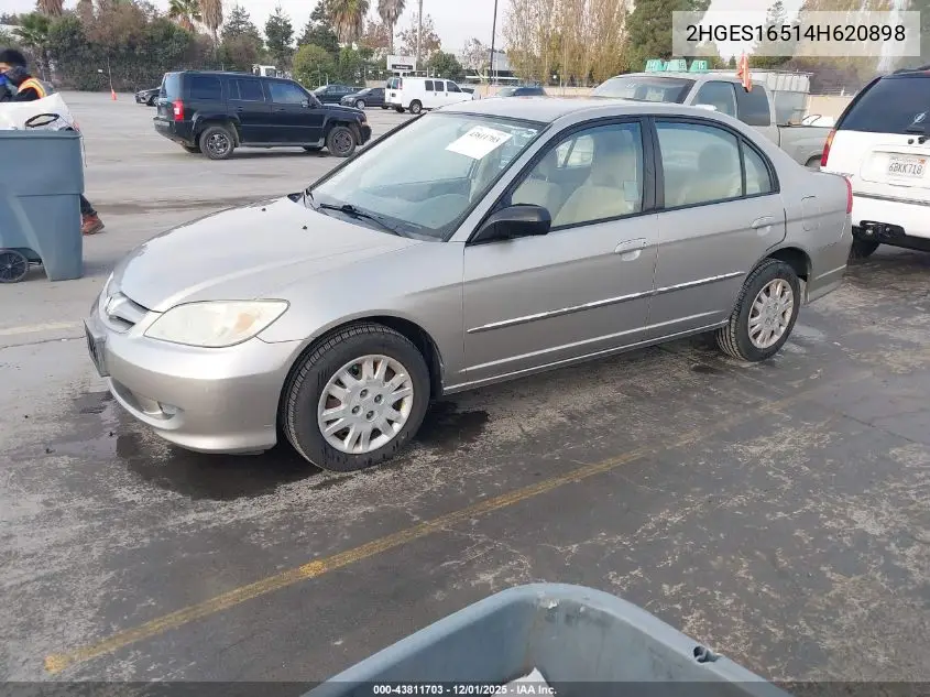 2HGES16514H620898 2004 Honda Civic Lx