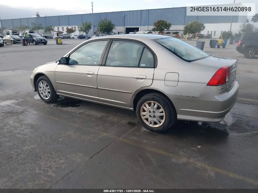 2HGES16514H620898 2004 Honda Civic Lx