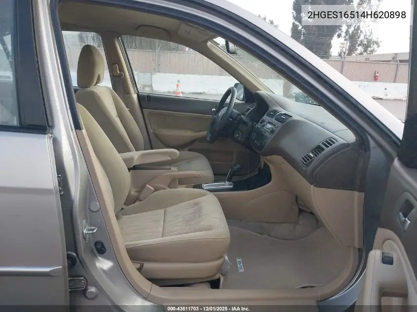 2HGES16514H620898 2004 Honda Civic Lx