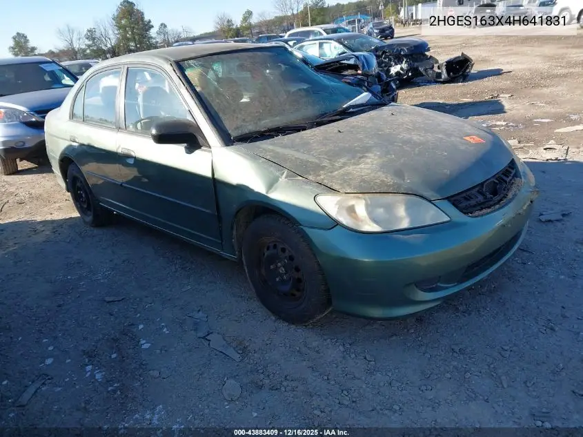 2HGES163X4H641831 2004 Honda Civic Vp