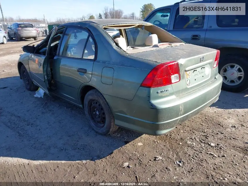 2HGES163X4H641831 2004 Honda Civic Vp