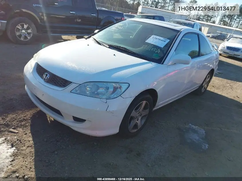 1HGEM22954L013477 2004 Honda Civic Ex