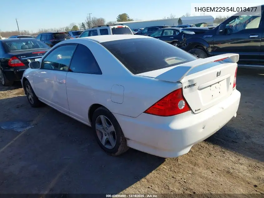 1HGEM22954L013477 2004 Honda Civic Ex