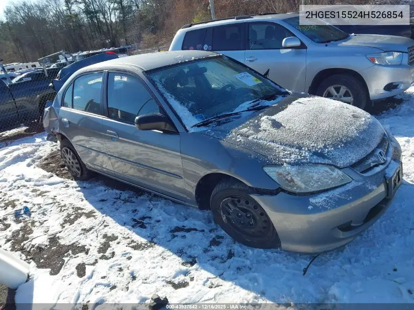 2HGES15524H526854 2004 Honda Civic Lx