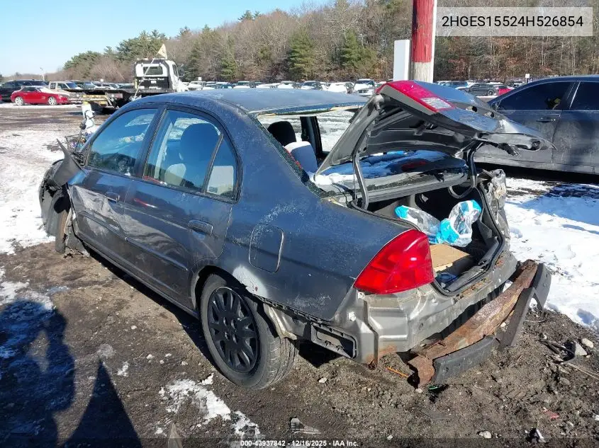 2HGES15524H526854 2004 Honda Civic Lx