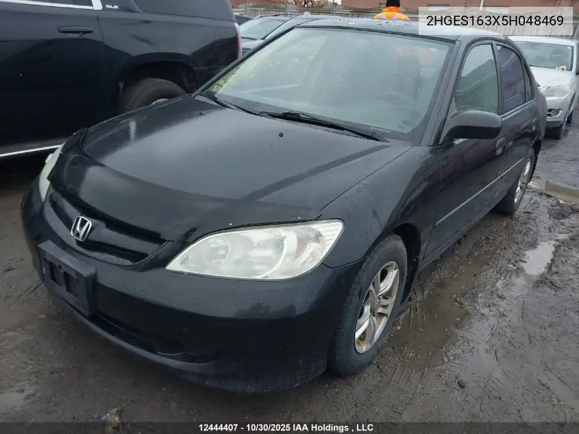2HGES163X5H048469 2005 Honda Civic Dx Vp