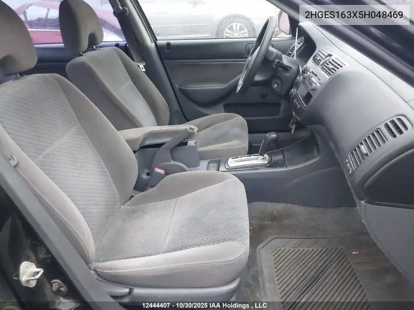 2HGES163X5H048469 2005 Honda Civic Dx Vp