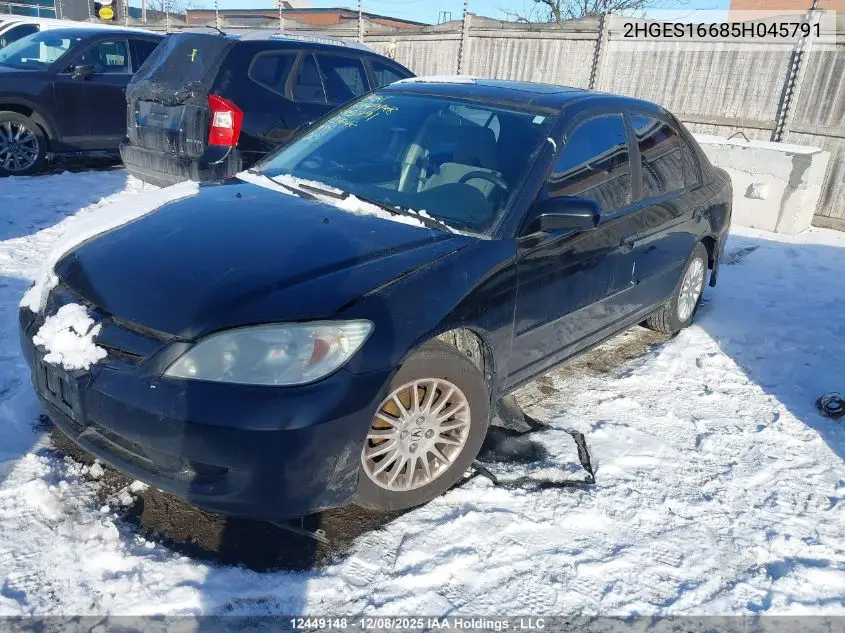 2HGES16685H045791 2005 Honda Civic