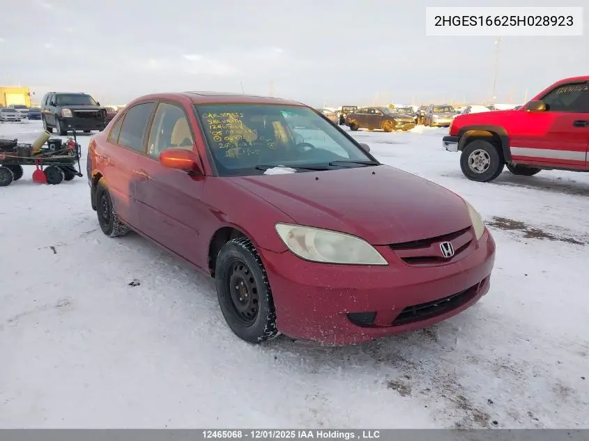 2HGES16625H028923 2005 Honda Civic Lx-G