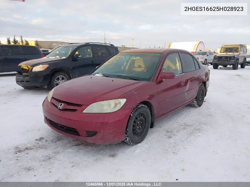 2HGES16625H028923 2005 Honda Civic Lx-G