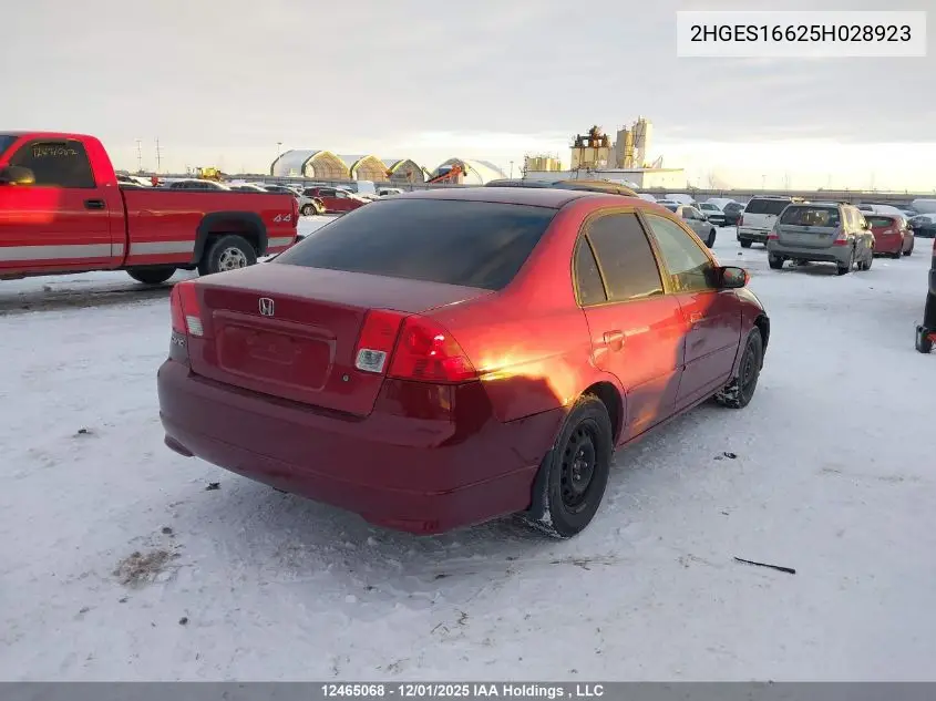 2HGES16625H028923 2005 Honda Civic Lx-G