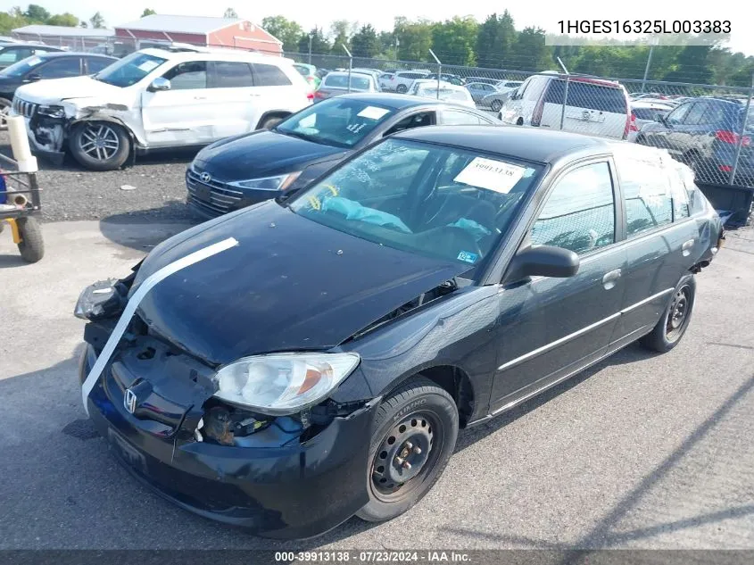 1HGES16325L003383 2005 Honda Civic Vp