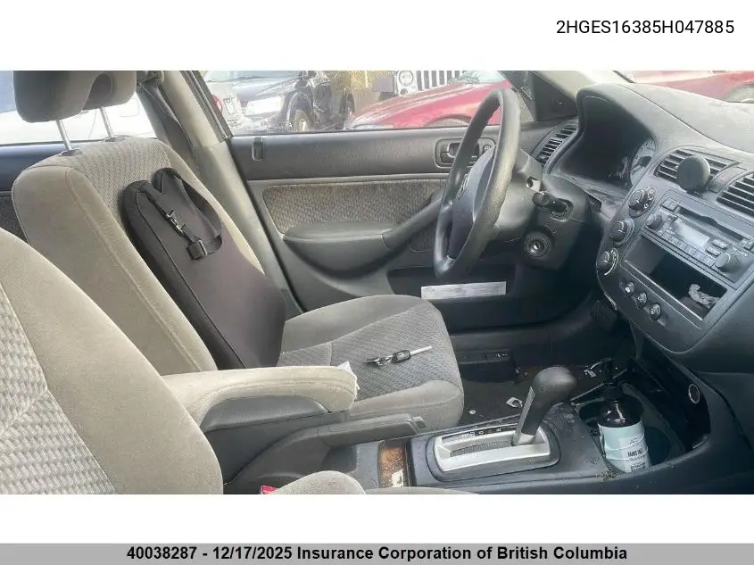 2HGES16385H047885 2005 Honda Civic