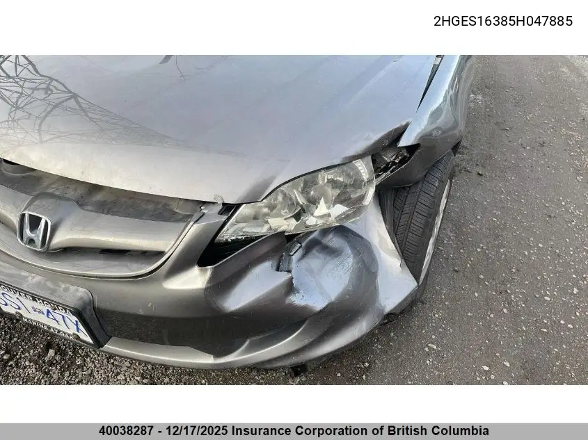 2HGES16385H047885 2005 Honda Civic