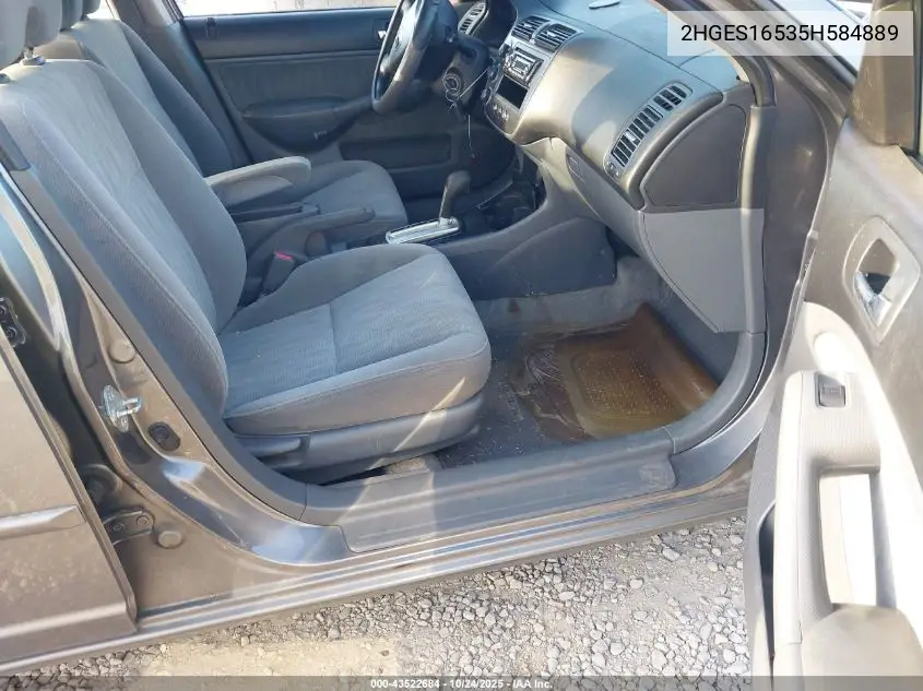 2HGES16535H584889 2005 Honda Civic Lx