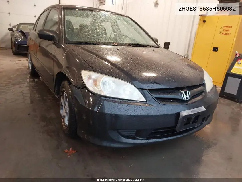 2HGES16535H506032 2005 Honda Civic Lx
