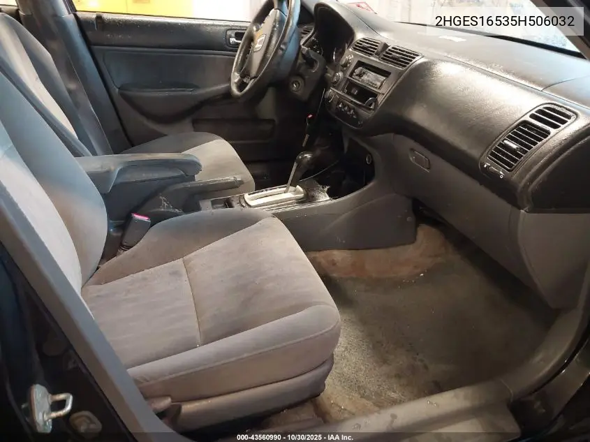 2HGES16535H506032 2005 Honda Civic Lx
