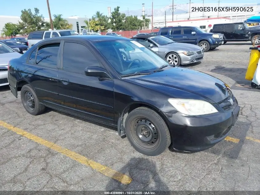 2HGES165X5H590625 2005 Honda Civic Lx