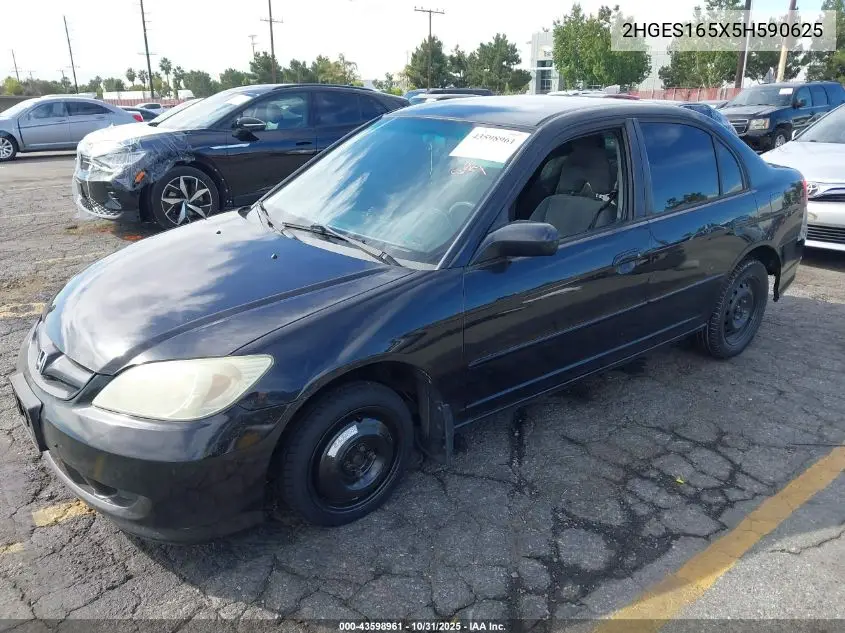 2HGES165X5H590625 2005 Honda Civic Lx