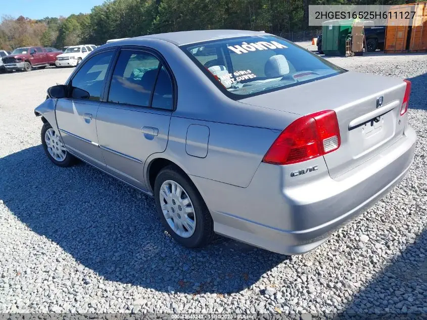 2HGES16525H611127 2005 Honda Civic Lx