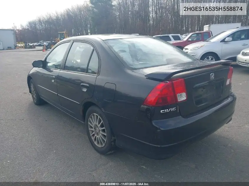 2HGES16535H558874 2005 Honda Civic Lx