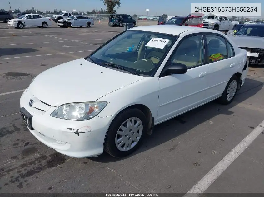 2HGES16575H556254 2005 Honda Civic Lx