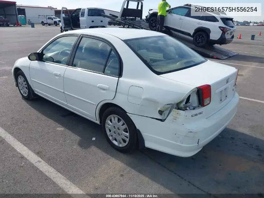 2HGES16575H556254 2005 Honda Civic Lx