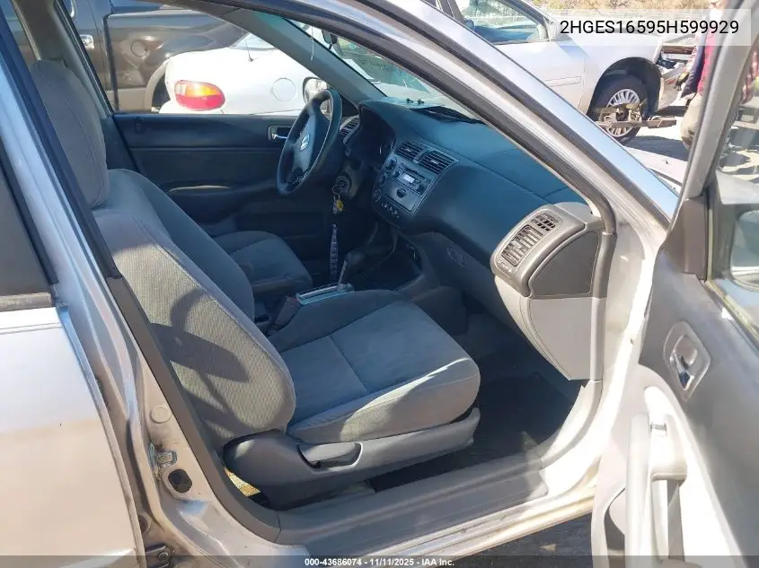 2HGES16595H599929 2005 Honda Civic Lx