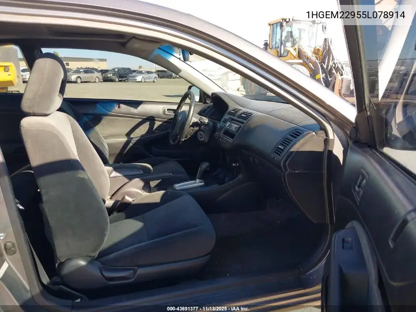 1HGEM22955L078914 2005 Honda Civic Ex