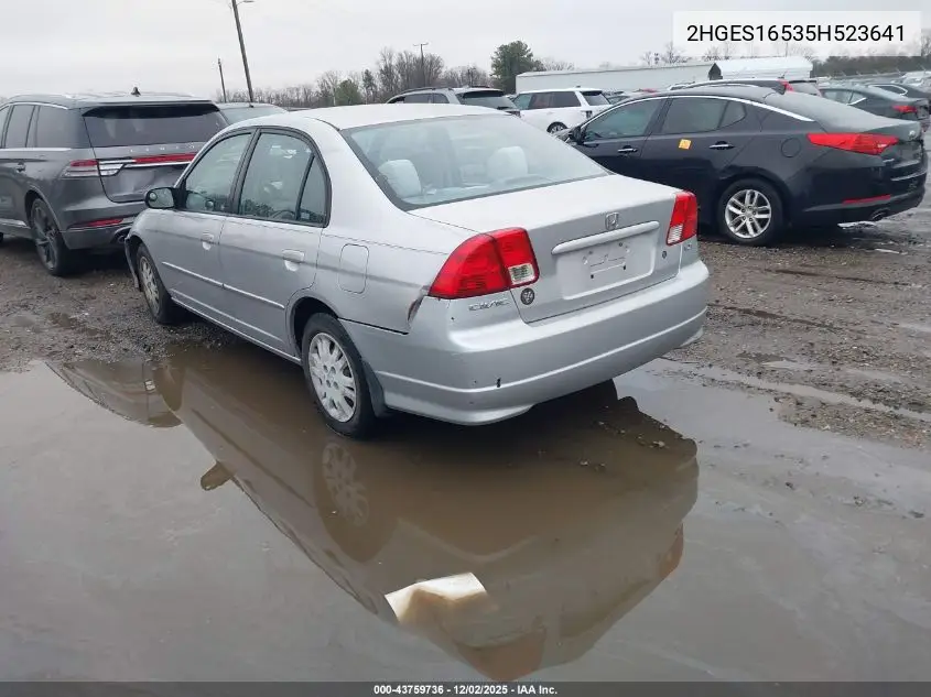 2HGES16535H523641 2005 Honda Civic Lx