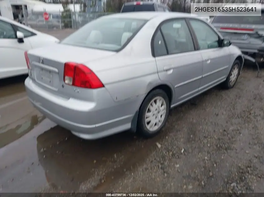 2HGES16535H523641 2005 Honda Civic Lx