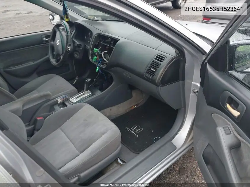 2HGES16535H523641 2005 Honda Civic Lx