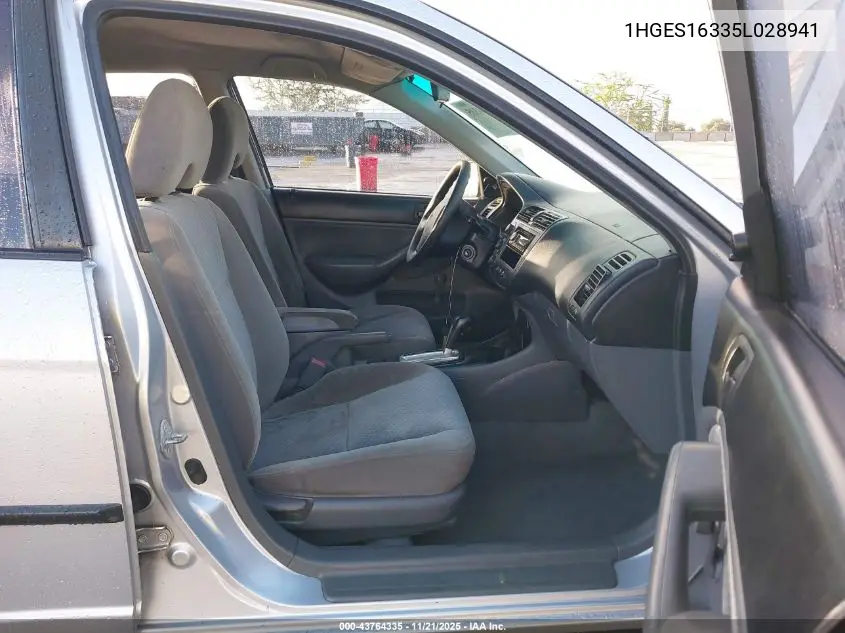 1HGES16335L028941 2005 Honda Civic Vp